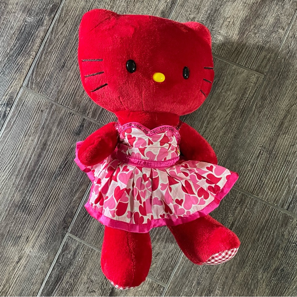 RARE Build-A-Bear 18" Hello Kitty Red Gingham Limited Edition Plush No Bow